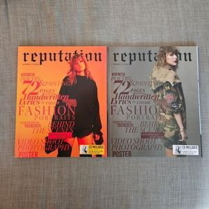 Taylor Swift reputation magazines vol. 1 and vol. 2